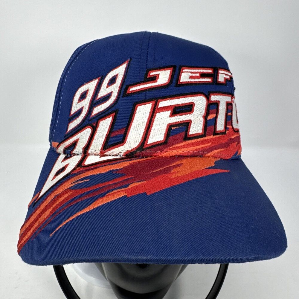 Vintage‎ Jeff Burton Hat #99 90s NASCAR Racing CITGO Snapback Splash Cap Blue